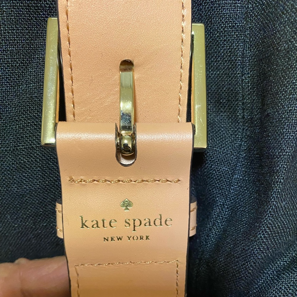 KATE SPADE tan long purse strap